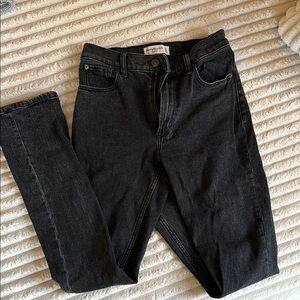 Abercrombie & Fitch Black High Rise Women Jeans